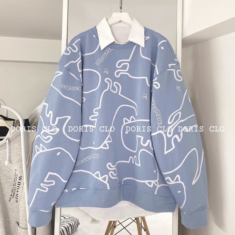 Áo khoác sweater chui đầu nỉ ngoại unisex ulzzang nam nữ
