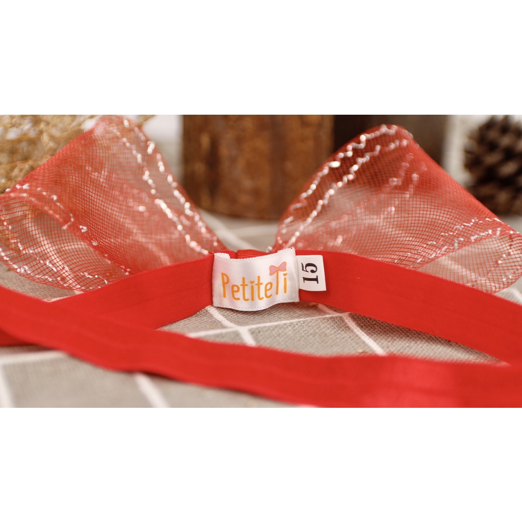Nơ lưới có sợi kim tuyến - Băng đô thun đủ size cho bé từ 0 tháng - Băng đô cài bọc nhung êm tai cho mẹ và bé từ 1 tuổi