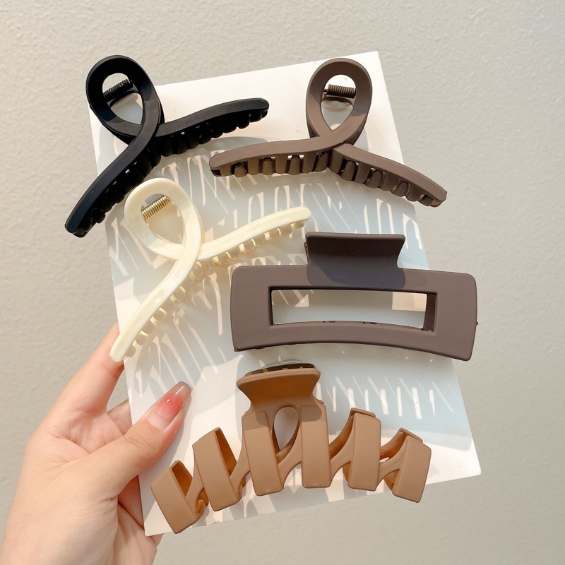 Kẹp Tóc Cá Mập Cỡ Lớn Kiểu Retro Pháp Dễ Thương