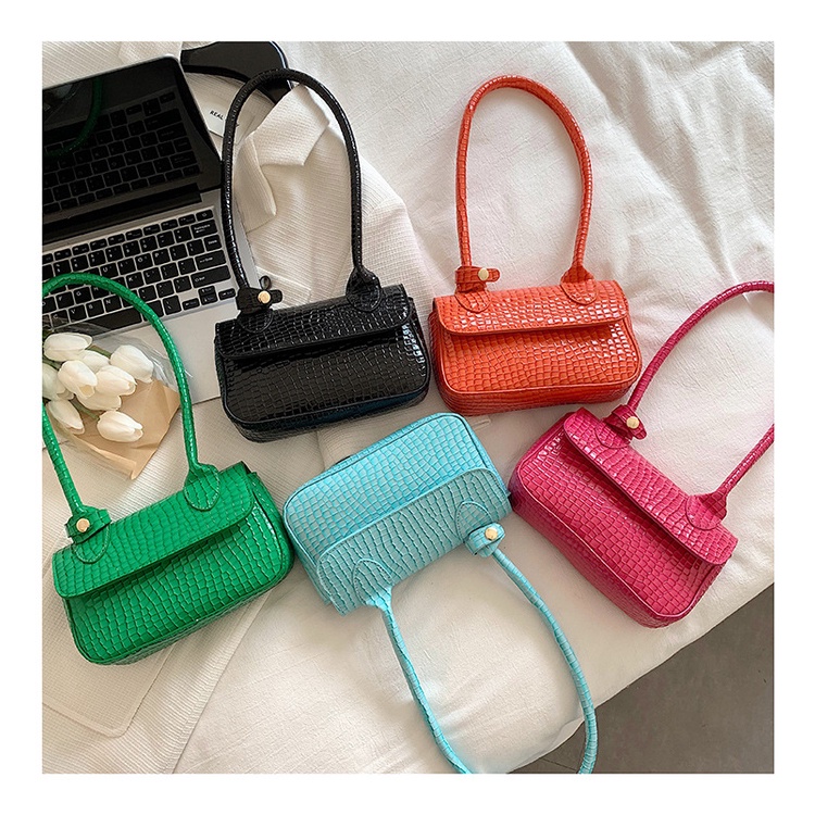 Túi Xách JASMIN NOIR nữ họa tiết da cá sấu thời trang