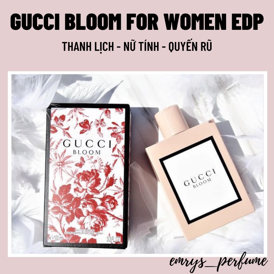 NƯỚC HOA NỮ GUCCI BLOOM HỒNG 100ML THANH LỊCH - NỮ TÍNH _