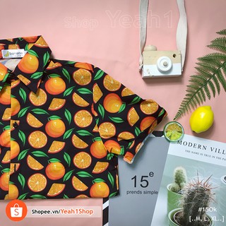 [Yeah1Shop]- Áo sơ mi trái cây cam /chanh (M, L, XL) (SMHH)