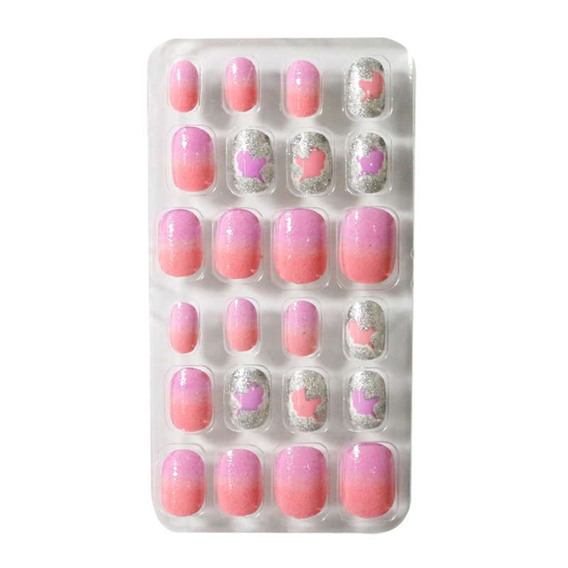 Bộ Móng Tay Giả Tự Dính Họa Tiết Kẹo Hoạt Hình Dễ Thương Cho Người Lớn Và Trẻ Em