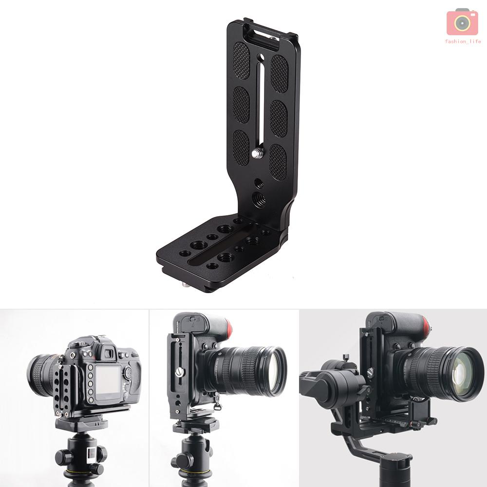Tấm gắn máy ảnh hình chữ L bằng hợp kim nhôm kèm ốc vít 1/4 cho Canon Nikon Sony DSLR Zhiyun Crane 2/3 Moza AIR Feiyu 0 AK2000 AK4000 AK4000 | BigBuy360 - bigbuy360.vn