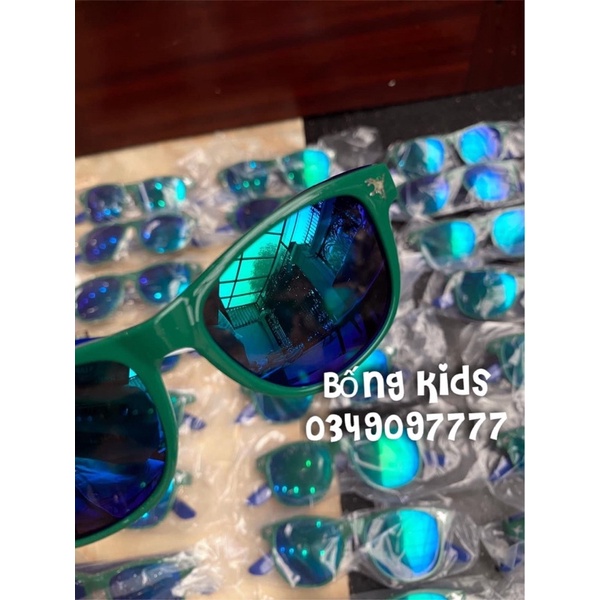 Kính Râm Bé Trai Khủg Log Xanh Olive Đậm HaM