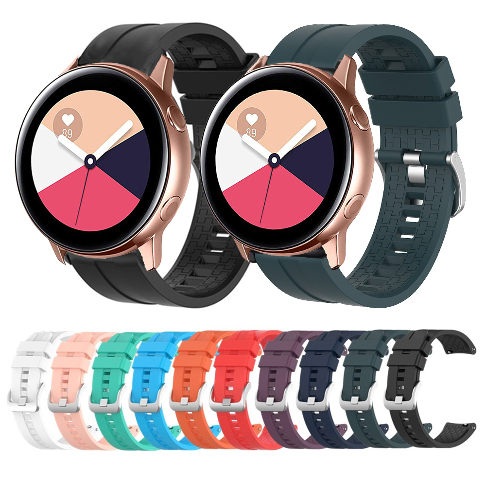 Dây Đeo Silicon 20mm Cho Đồng Hồ Thông Minh Samsung Galaxy Active 2 40mm / 44mm / Active / Galaxy 3 41mm / Galaxy Watch 42mm / Gear Sport