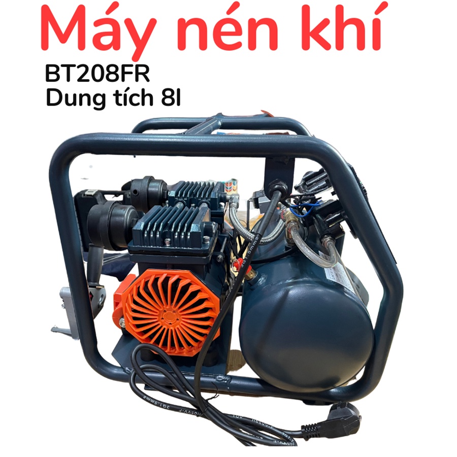 Máy nén khí btec bt208fa, công suất 2hp, dung tích 8l, bảo tín official store