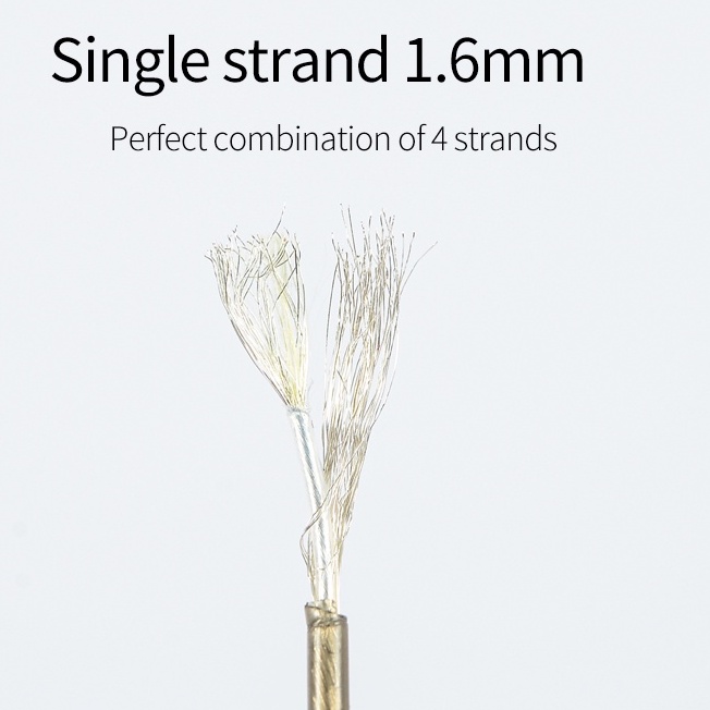 Dây Cáp Tai Nghe Thay Thế 4 Lõi Đồng Mạ Bạc 2.5mm 3.5mm 4.4mm Sang MMCX 0.78mm 2Pin QDC TFZ HIFI