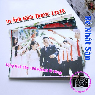 In Ảnh Cỡ 13cm x 18cm Tặng Kẹp Và Dây Treo Ảnh 😍 In Ảnh Chất Lượng Cao 🐱‍🐉 Ép Lụa, Phủ UV, Plastic chống nước