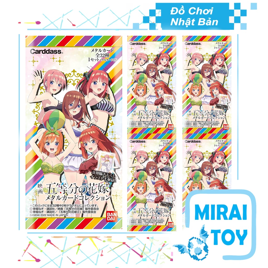 Thẻ bài sưu tập Metal Card Nhà có 5 nàng dâu Gotoubun no Hanayome