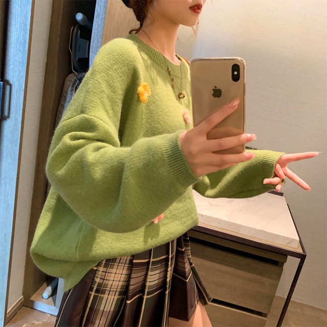 Áo len điệu -kèm ảnh thật Mã 445