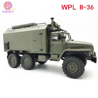 Mô hình xe tải quân sự wpl b36 2.4G 6wd điều khiển từ xa cỡ 1 / 16