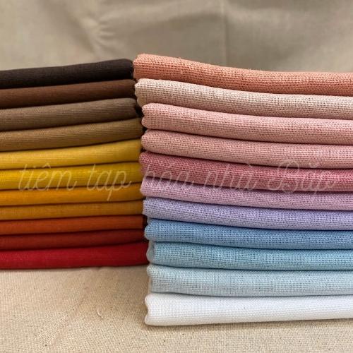 Vải Linen Bột Tông Màu Summer