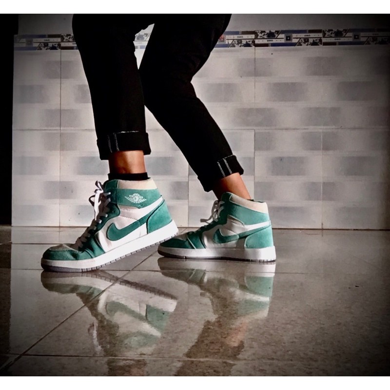 Giầy sneaker xanh ngọc cao cổ hàng đẹp giá rẻ fullbox