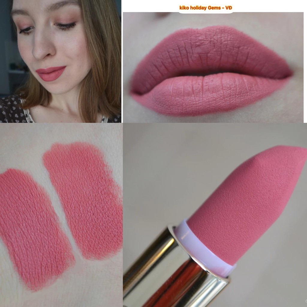 Son Môi Lì Kiko Milano Holiday Gems Lasting Luxury Matte Lipstick Son kiko siêu mềm mịn mờ lâu trôi