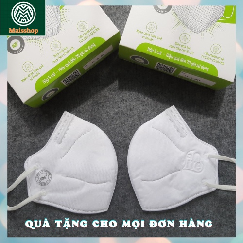 Khẩu trang chống bụi mịn Safelife 3D N96+ Không Van cao cấp