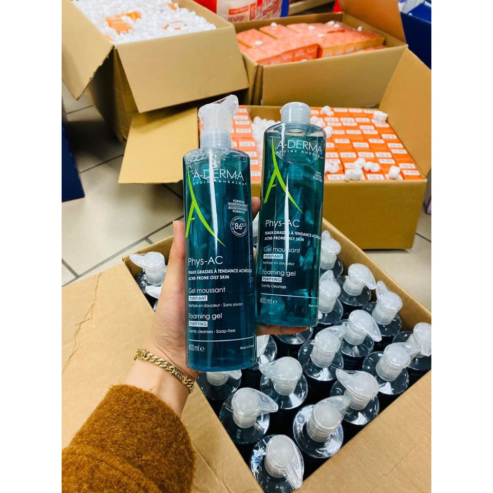 Gel rửa mặt A-DERMA 400ml date 07/2026