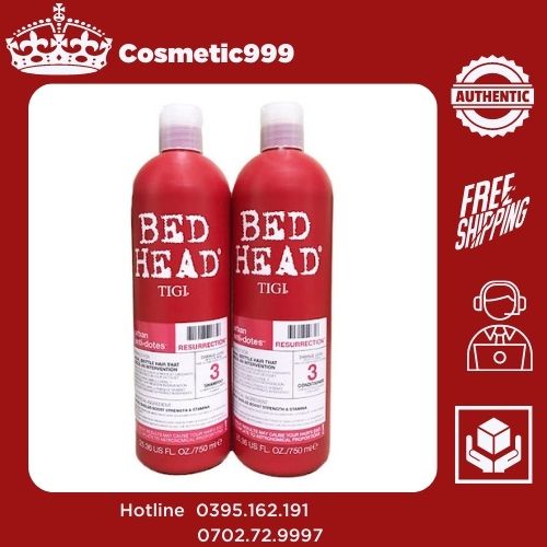 Dầu gội tigi đỏ, cặp dầu gội xả tigi bed head chính hãng mùi thơm -Cosmetic999