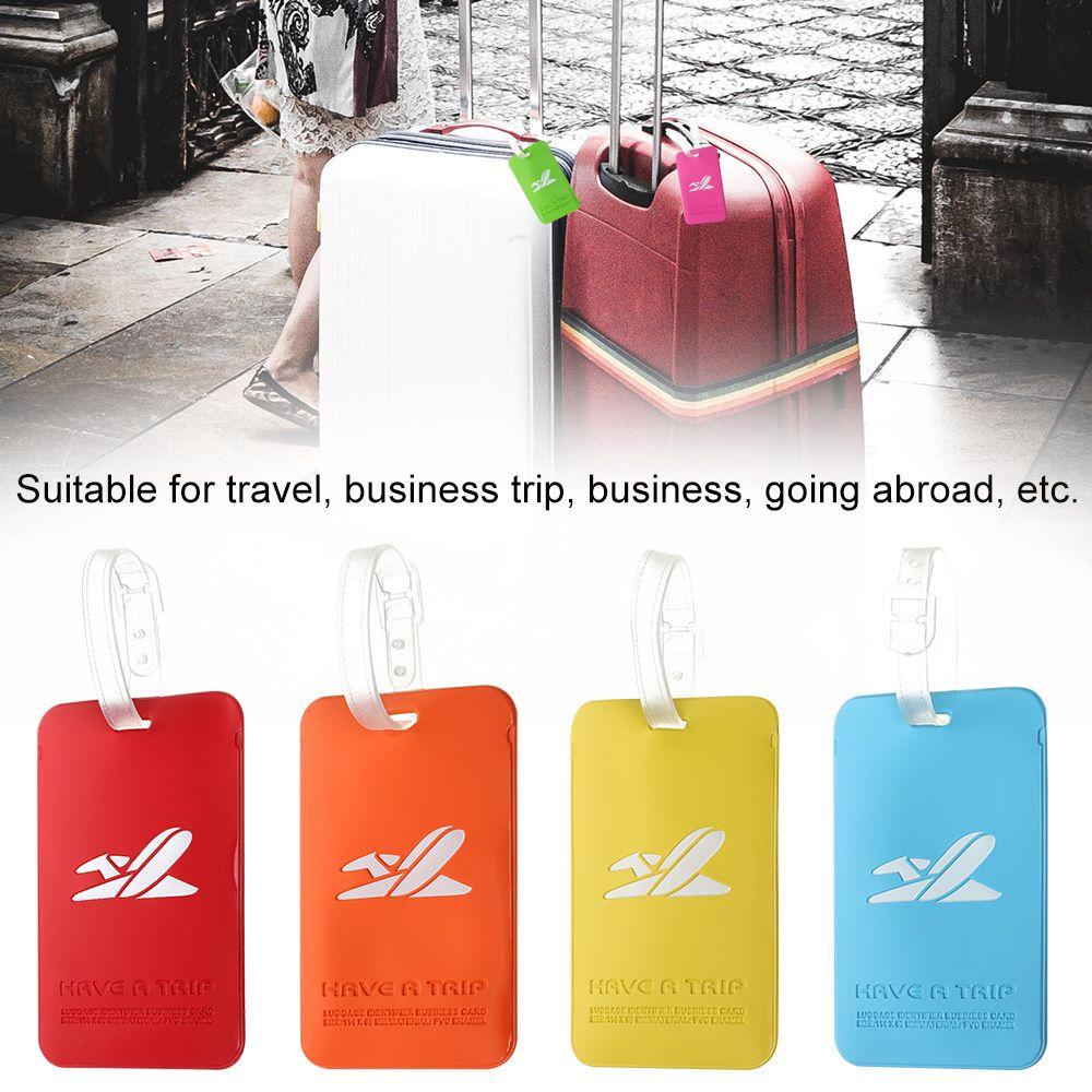♫DAPHNE♫ ID Suitcase Labels Address Bag Tag Baggage Labels Reusable Ropes Aeroplane Name Luggage  Tags/Multicolor