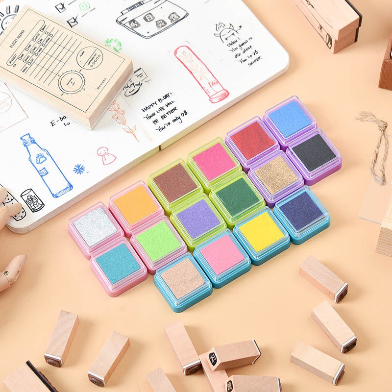 Mực đóng dấu để DIY 16 màu