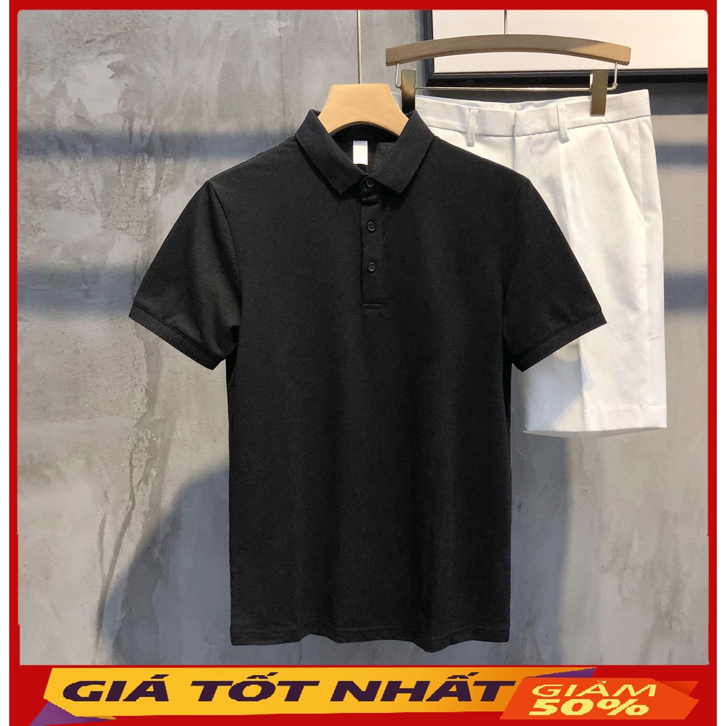 Áo Polo Nam cổ bẻ LUDMAN thun basic cộc tay vải cá sấu cotton phong cách trẻ trung chuẩn form nhiều màu | BigBuy360 - bigbuy360.vn