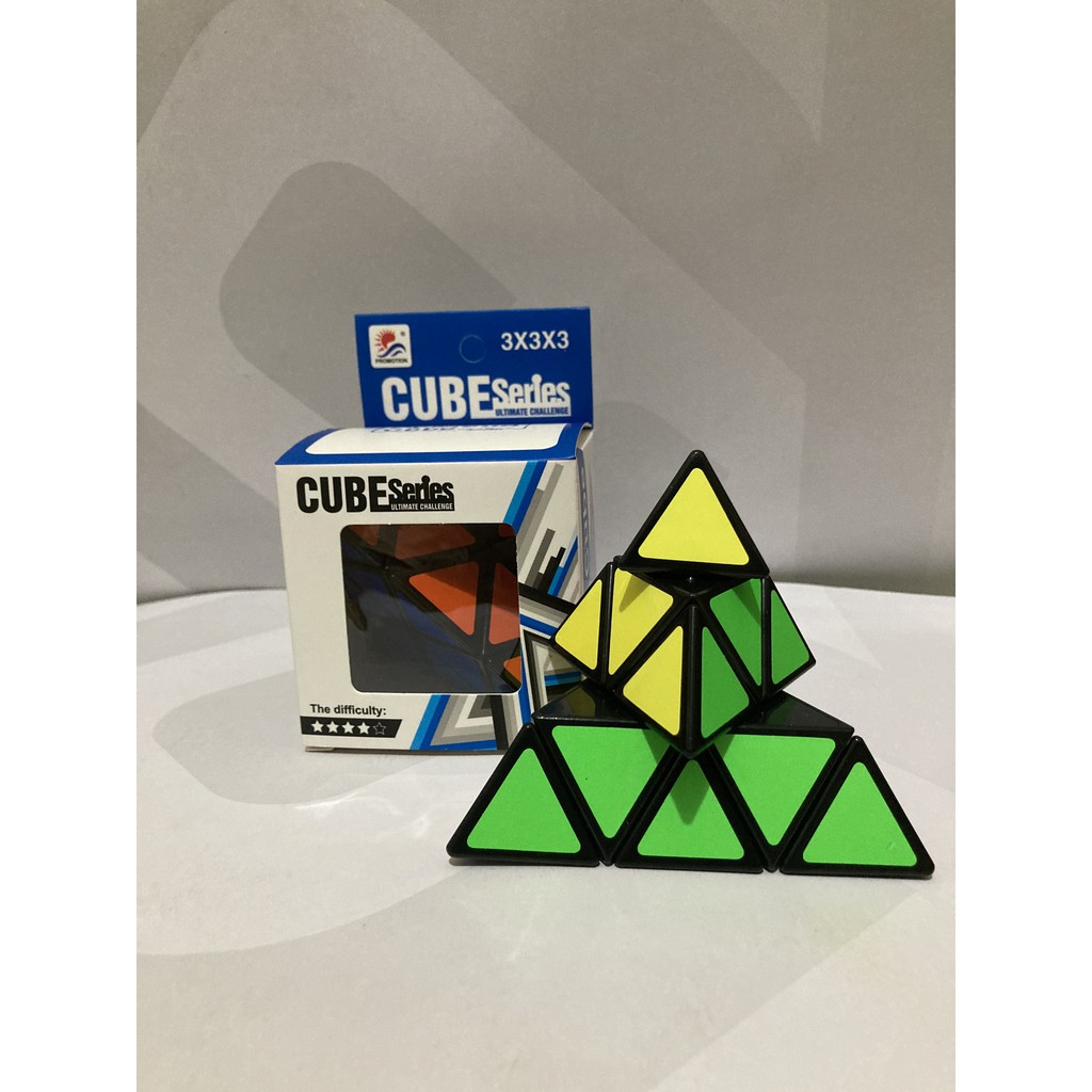 Rubik Biến Thể Pyraminx - Rubik Tam Giác 3x3 Cao Cấp Viền Đen, Xoay trơn, Cực Mượt - Ảnh, Video thật sản phẩm