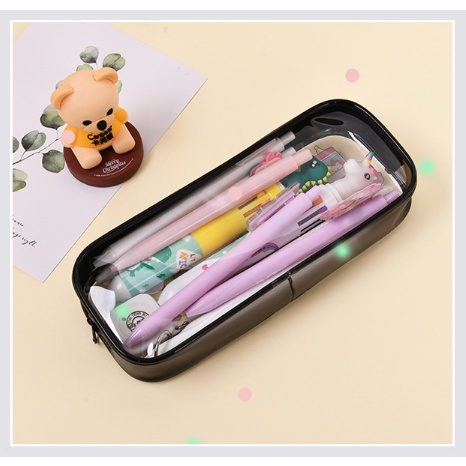 Túi đựng bút trong suốt bằng nhựa PVC cute dễ thương DIY - MyNa Mart