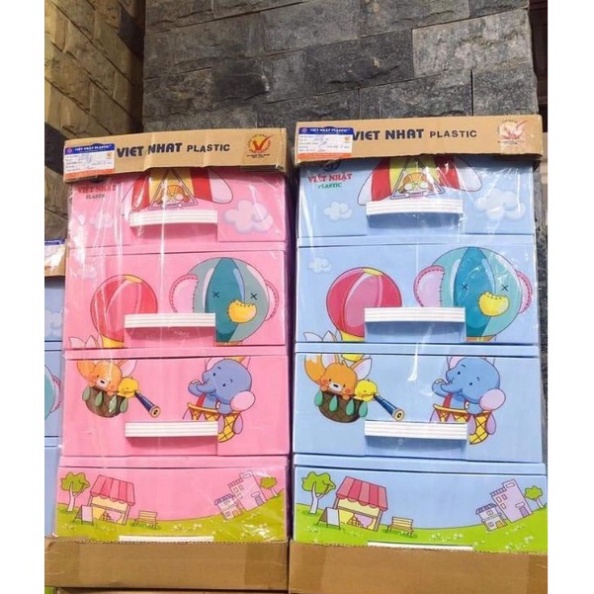Tủ nhựa mini ngăn kéo nhựa Việt Nhật bền đẹp 3653/3654, Tủ nhựa đựng đồ KITTY - Bách Hoá Lê Gia