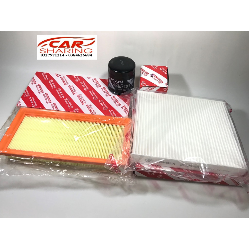 Combo 3 lọc VIOS đời 2014 đến nay ( Lọc gió động cơ lọc gió điều hòa lọc nhớt)