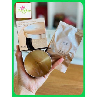 Set Phấn Nước [CLIO] Stay Perfect Cover Cushion 15g Refill 15g SPF 50+ PA+++