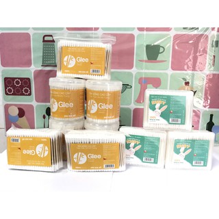 Tăm bông người lớn Glee que thân gỗ (gói 200 que)