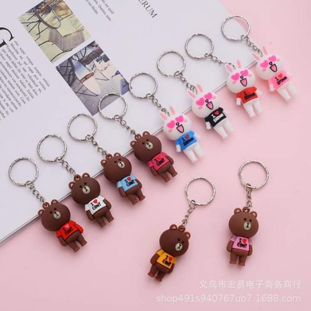Móc khoá gấu thỏ