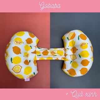Gối bầu cánh tiên Gobaba vải cotton lụa Hàn Quốc, bông mềm mại giúp mẹ ngủ ngon con khỏe mạnh