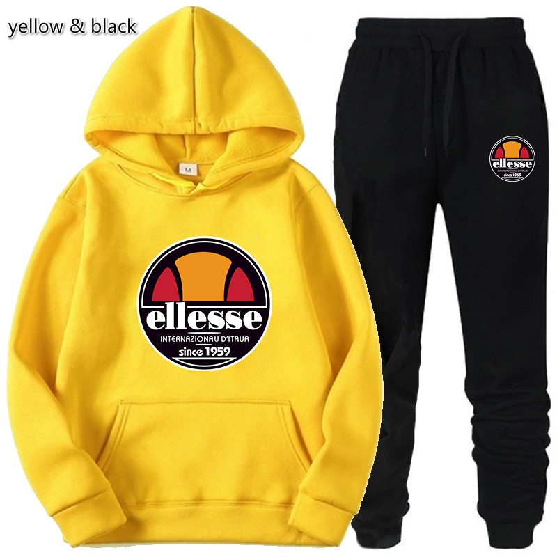 Set Áo Nỉ Dài Tay Có Mũ + Quần Dài Thể Thao Thời Trang Nam Nữ | BigBuy360 - bigbuy360.vn