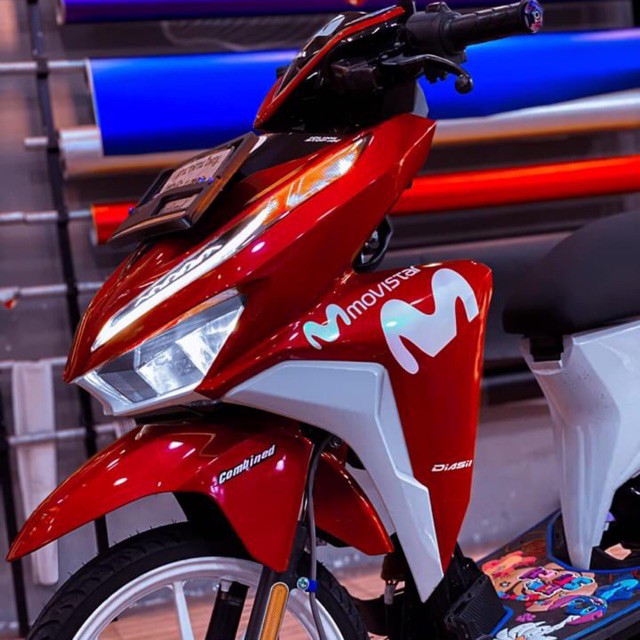 Tem Rời Honda Vario Movistar 150 Tặng Kèm Logo