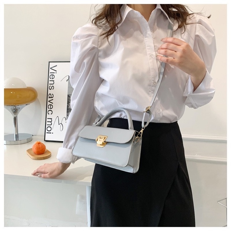 Túi Đeo Chéo Hình Vuông Màu Trơn Phong Cách retro Thời Trang Mới 2022 Gylb1351