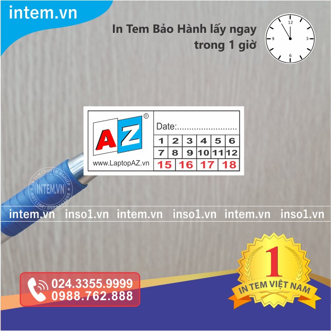 Combo 10.000C TEM BẢO HÀNH 1x2cm GIÁ RẺ