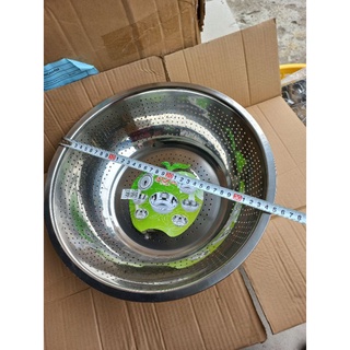rổ inox lỗ nhỏ 36cm