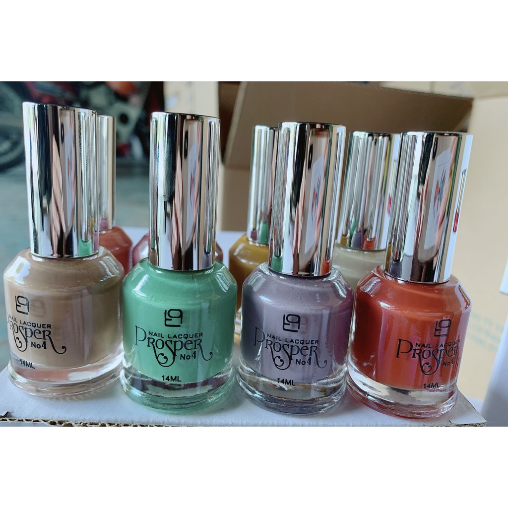 Set 12 chai No4 14ml ( tone nude + sữa )