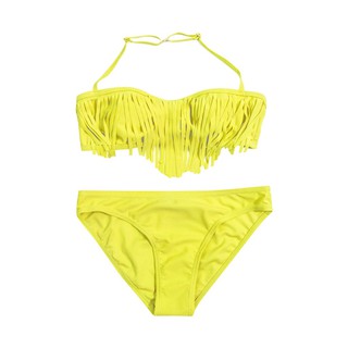Bikini Tua Rua Màu Trơn Cho Bé Gái