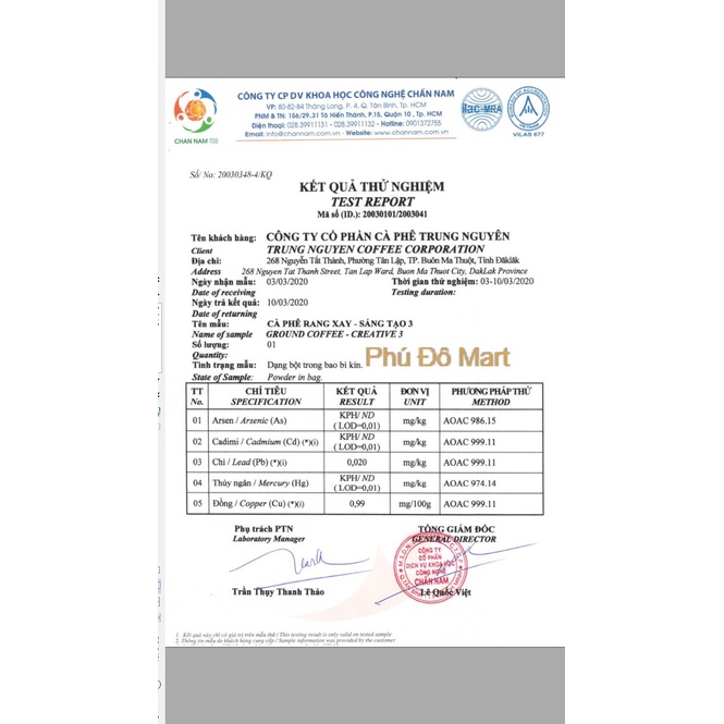Cà Phê Rang Xay Pha Phin Sáng Tạo Số 1 - 2 - 3 - 4 - 5  Gói 340gr _ Trung Nguyên