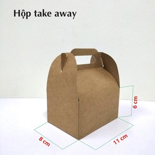[hộp đồ ăn cao cấp] Hộp take away 11x8x6 cm