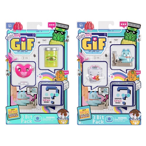 Mô hình đồ chơi Oh My Gif 3 Bit Pack (Chính hãng Moosetoys)