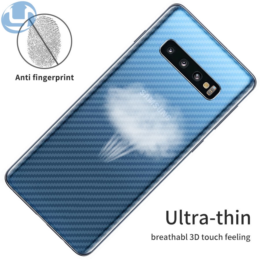 Set 5 Miếng Dán Carbon Bảo Vệ Mặt Sau Điện Thoại Samsung S10 S8 S9 Plus S10E S7Edge Note 8 9 10