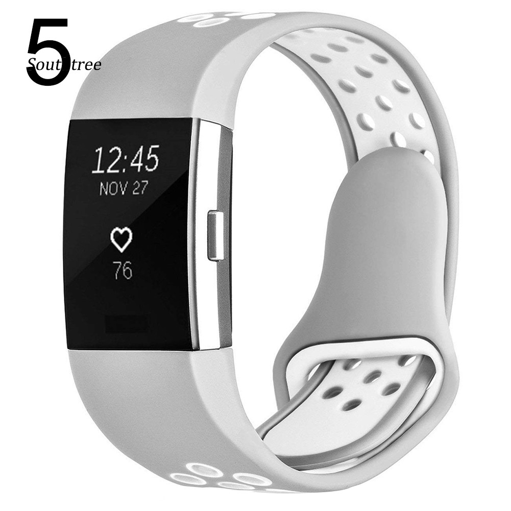 Dây Đeo Silicon Thời Trang Cho Đồng Hồ Thông Minh Fitbit Charge 2