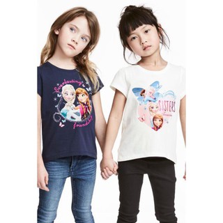 ÁO THUN COTTON BÉ GÁI H&M