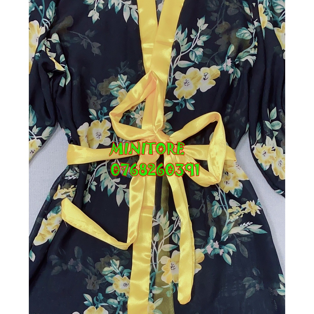 [DƯỚI 60KG] ÁO KHOÁC KIMONO, ÁO CHOÀNG VOAN HOA KÈM QUẦN SEXY GỢI CẢM,CHẤT VOAN MỎNG MÁT GỢI CẢM HÀNG XƯỞNG NHÀ MAY ĐẸP