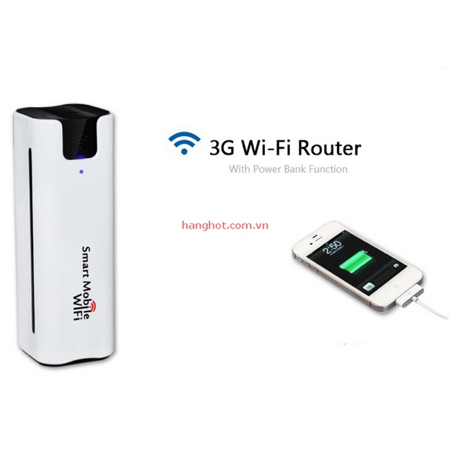 Bộ phát Wifi trực tiếp từ SIM 3G kiêm chức năng pin sạc dự phòng