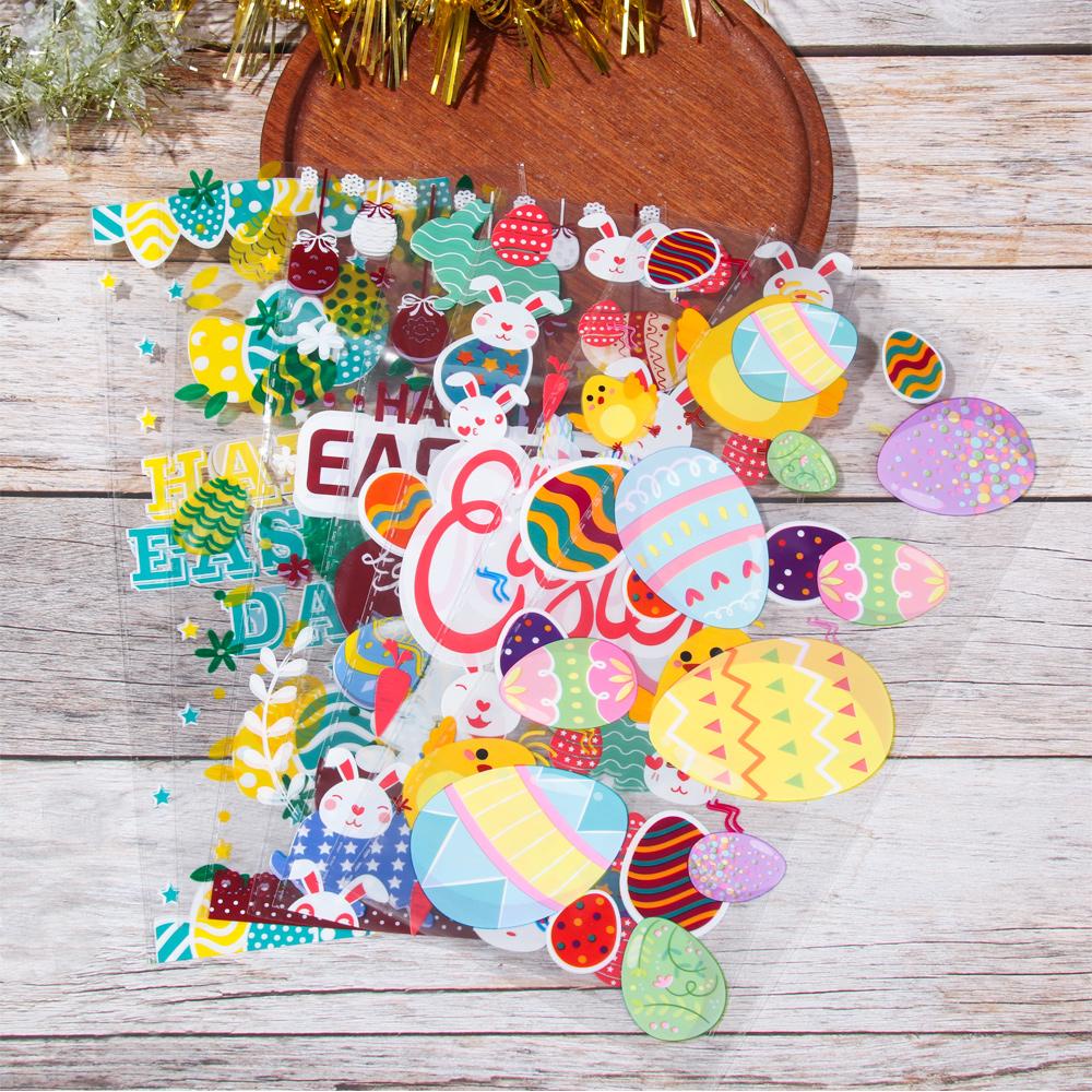 50 Túi Đựng Kẹo Hình Thỏ Phục Sinh Dễ Thương