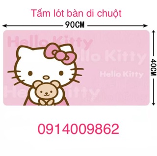 PAD MOUSE - TẤM LÓT CHUỘT KHỔ LỚN HELLO KITTY
